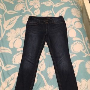 Dark blue jeans